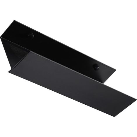 Étagère de salle bain en aluminium noir, sans perçage, grande capacité et facile à utiliser pour le (1/5)