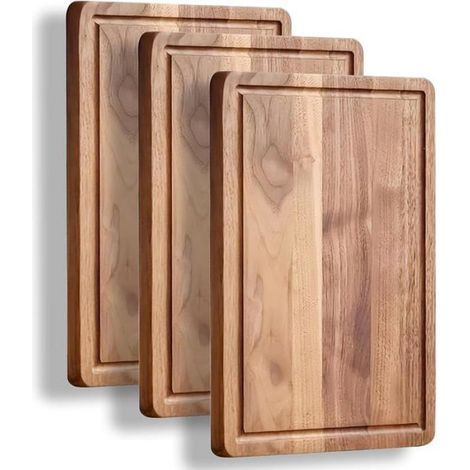 Planche à découper en bois acacia de 11,8 pouces, 1,5 cm épaisseur, planche à découper réversible en bois 1 PLANCHE A UPER (1/5)