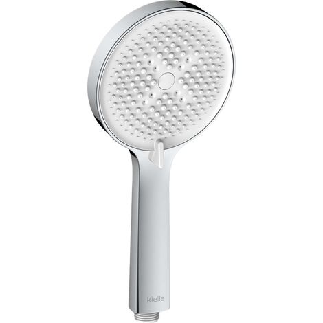 kielle Nefia - Pommeau de douche 120, 3 jets, EcoSpare, chrome/blanc 20427000E