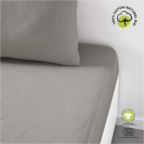 Today Spannbetttuch 180 x 200 cm Farbe Sand Bio Baumwolle (1/3)