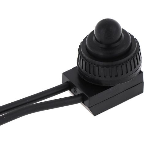 12V Waterproof Pushbutton Switch KP107 - Lead-wire switch for motorcycles/cars/trucks/yachts (direct sales) (1/4)
