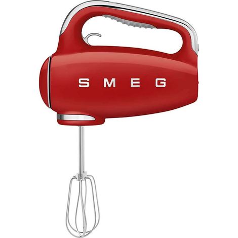 Smeg HMF01RDEU Batteur à main rouge 250W vintage