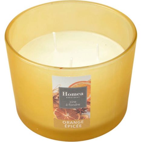 Bougie Verrine Parfumée "Essentiel II" 11cm Orange Epicée (1/3)