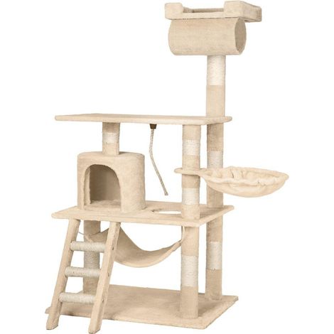 Árbol para gatos 141 cm beige 3708126