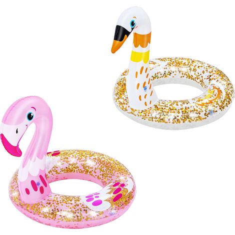 Bestway 36306 Glitzer-Schwimmring Schwan 61 cm x 58,5 cm (1/5)