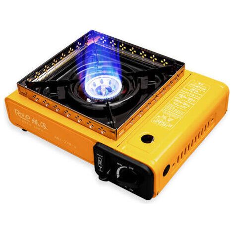 Réchaud à gaz compact 2200W – Allumage piézo – Feu réglable – Pour casseroles jusqu'à 26 cm – Double soupape de sécurité (1/5)