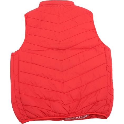 Gilet chauffant électrique USB avec 3 niveaux de chaleur et 4 zones de chauffe pour hommes et femmes, modèle M01, rouge, taille 4XL (1/5)