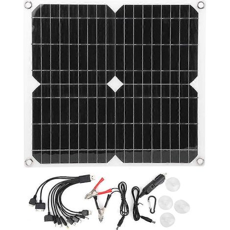 25W 5V halbflexibles Solarpanel mit USB-Ladegerät für Handys, Outdoor-Reisen, Wandern und Camping (1/5)