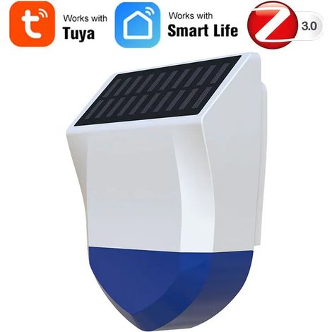 Tuya Sirena di Allarme Smart Zigbee da Esterno con Pannello Solare (1/5)