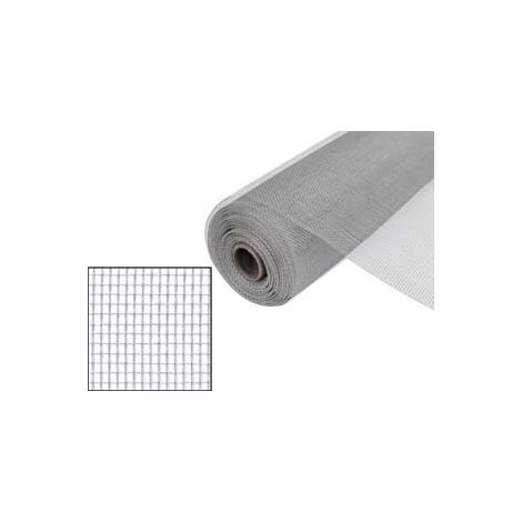 Zanzariera in Alluminio Brite Kote 18 16 Maglia 18 16 150 cm x 30 m Argento