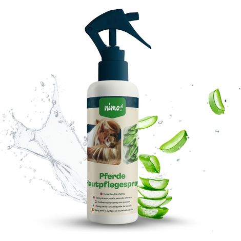 nimo Pferde Hautpflegespray - mit Aloe Vera & Panthenol gegen Juckreiz und gereizte Haut - 0.25 l (1/5)