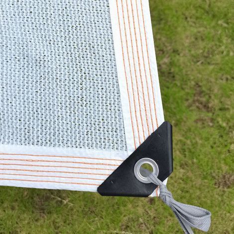 Filet anti chaleur Filet D'ombrage Pour Pergola blanc, Renforce ÉPaissir Voile Ombrage, Filet Coupe-Vent avec Oeillets,pour La Couverture VéGéTale/Serre/Jardin(Size: 3x4m/9.84x13.12ft) (1/3)