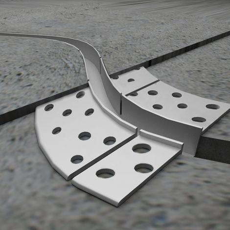 IluminaShop - Perfil de Aluminio para Empotrar con alas Muf 12/24/220V 2 Metros (1/2)