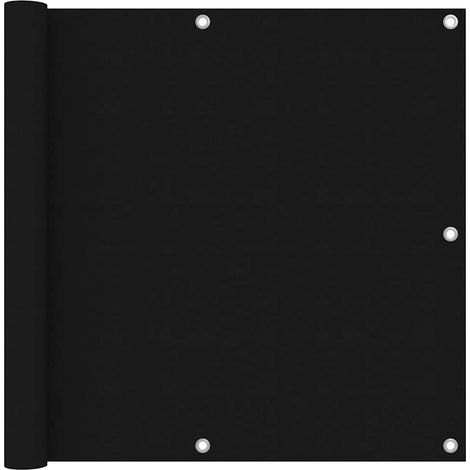 Balcony Screen Black 90x400 cm Oxford Fabric vidaXL