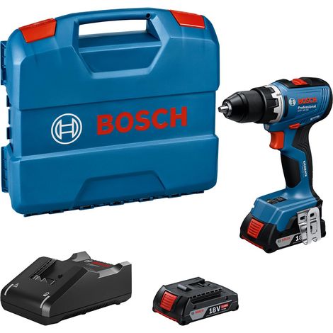 Perceuse-visseuse sans fil 18v System (moteur sans balais, 2 x GBA, 2,0 Ah, chargeur GAL-20, L-Case) (1/5)