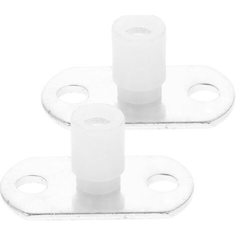 Set of 2 sliding door guides for the underside of barn doors, sliding door guide, cabinet door guide, stainless steel door fixing