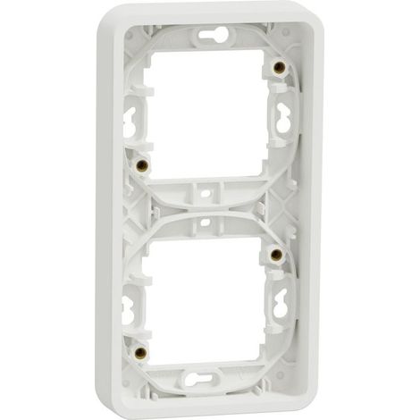 Telaio doppio Mureva Styl 2 posti verticale IP55 bianco - MUR39151 (1/3)