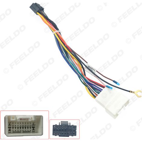 Câble d'alimentation compatible avec le système de navigation Android des anciens modèles Mitsubishi Lancer EX/ASX, câble de modification dédié PalmX à 16 broches
