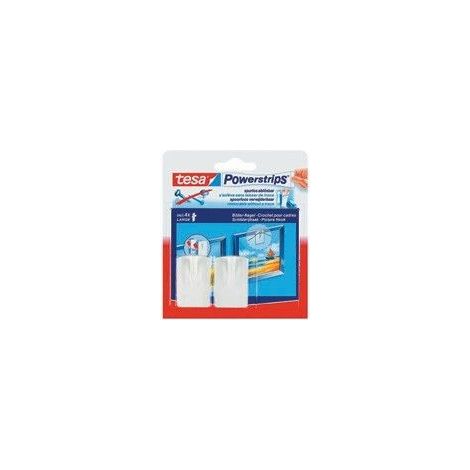 Tesa Powerstrips ganchos para cuadros blancos 2 piezas (1/5)