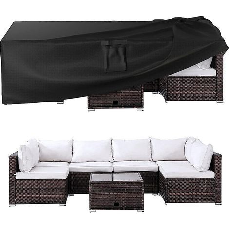 180x120x74cm Housses de Meubles de Jardin,Housse Salon De Jardin Imperméables,Housse Salon de Jardin, Housse de Table Extérieur Bâche Tissu 210D Oxford,Anti-UV (1/4)