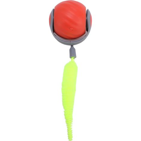 Balle interactive intelligente pour chat avec bruitage des dents, résistante aux morsures, auto-roulante et anti-ennui (rouge). (1/5)