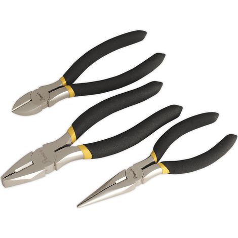 Sealey Premier Pliers Set Ni-Fe Finish 3pc AK9333 (1/2)