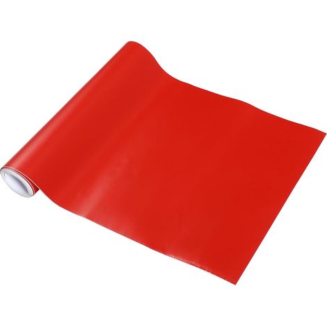 Film de Protection pour Carrosserie Extérieure et Intérieure en Vinyle PVC 1 Pièce Rouge Mat 20x152cm/0.65ft x 5ft (1/5)