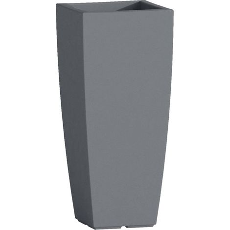 Vaso Home Light Quadro - cm 33x33x70h - Colore: Pietra (1/3)