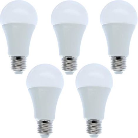 Lot de 5 Ampoules LED E27 12W Blanc Froid - Marque - Modèle - Puissance équivalente 100W - Classe énergétique A+-Ywey