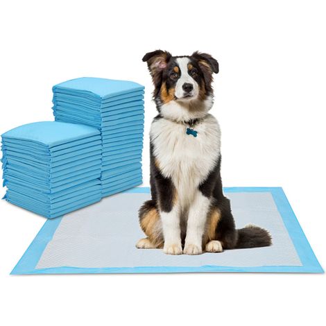 Wolketon Welpenunterlage 120X 60x60cm extrem saugfähig Trainingsunterlagen Hunde-Pads