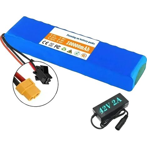 Batería de iones de litio, capacidad de 100 Ah, BMS integrado, cargador XT60-SM (1/2)