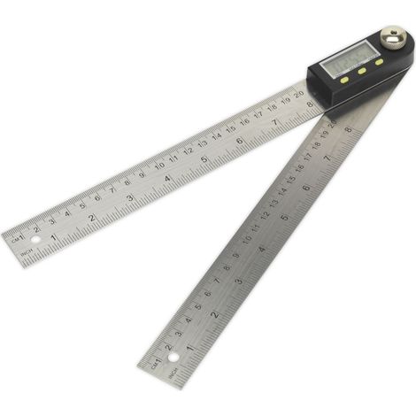 Sealey Digital Angle Rule 200mm(8"") AK7200