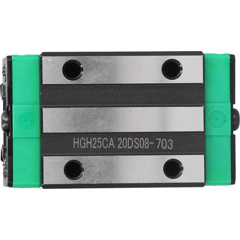 Palier de glissement linéaire HGH25CA, bloc de rail en acier pour machines CNC, machines automatisées et automobiles