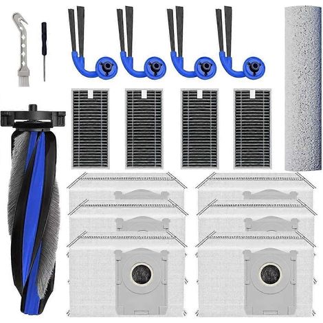 Filtre pour aspirateur brosse pour aspirateur Filtre de brosse pour aspirateur filtre de ECOVACS DEEBOT T90 Omni / T90 PRO Omni Aspirateur Cleaners:Main Brosse – Serpillière Roller Brosse Filtre – Sac (1/5)