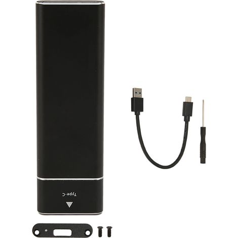 TB 10 Gbit/s M.2 SATA/NVMe Aluminium-SSD-Gehäuse, kompatibel mit NGFF 22/30/42/60/80 mm, USB-C mit UASP und TRIM