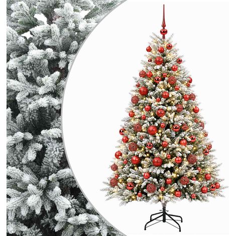 Albero di Natale Artificiale con Palline 210 cm 300 LED vidaXL (1/5)