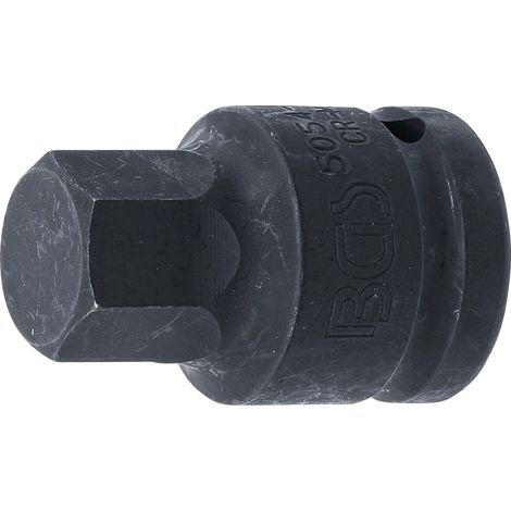 Punta de vaso de impacto longitud 55 mm entrada 20 mm (3/4") hexágono interior 22 mm (1/3)