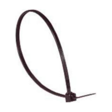 Colliers de serrage noirs pour denture, interrupteur, 4,6 x 280 mm, serrure, gamme de 1,6 à 77 mm, boîte de 100 pièces (1/7)
