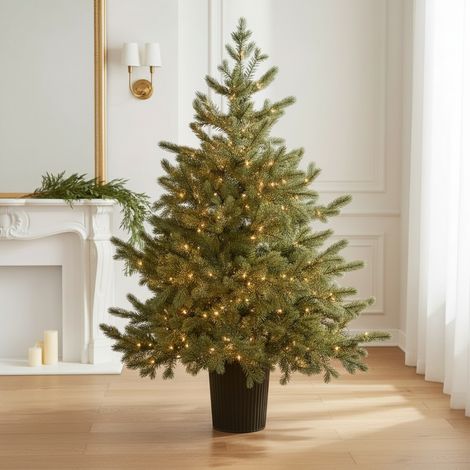 EDG Albero Di Natale Pino Argentato 240LED H90 D85 (1/4)