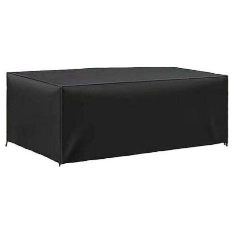 QORVA-Housse Table de Jardin - 180 x 110 x 70cm - Housse de Protection Bâche Résistante aux Intempéries et aux Déchirures 420D Oxford pour Mobilier Salon de Jardin