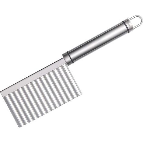 Outil de coupe de garniture en acier inoxydable Crinkle Chip Cutter Trancheuse à légumes Trancheuse à vagues Trancheuse à pommes de terre pour pommes de terre Légumes Fruits Fruits (1/5)