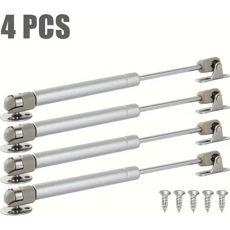 Lot de 4 vérins à gaz pour portes en bois et aluminium, kit de levage pour meubles et armoires