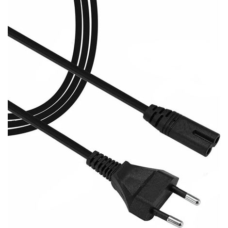 Câble d'alimentation CA compatible avec TV/Blu-ray/imprimante/barre de son/haut-parleur 2 m (1/5)