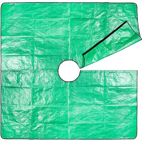 Bâche imperméable pour la taille des arbres de jardin, la collecte des feuilles et des débris, idéale pour une utilisation extérieure sur la pelouse. (1/4)