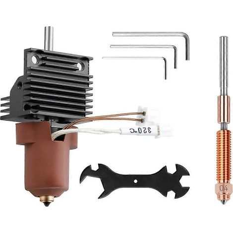 K1 Keramik-Hotend mit Kühlkörper-Kit, Schnellwechseldüse, integriertem Ganzmetall-Extruder-Hotend für Creality K1 MAX Drucker (1/5)