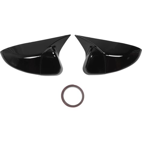 1 paire de couvercles de rétroviseur en matériau ABS, Style corne de bœuf, capuchon de porte gauche droite pour Accord 2023 – 2024, noir brillant (1/5)