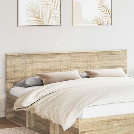 vidaXL Cabecero Roble Sonoma Madera de ingeniería (1/5)
