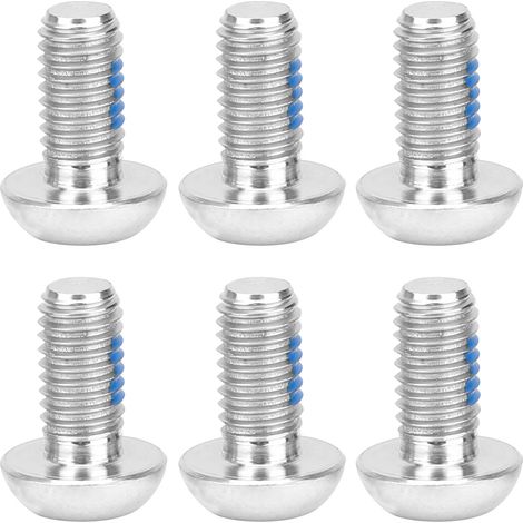 Convient pour 6 disques de frein de vélo en alliage de titane M5x10mm, vis T25, argent. (1/5)