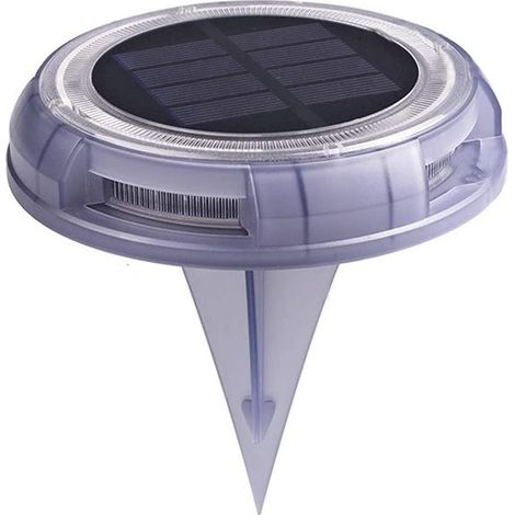 LED Lampe Solaire Exterieur, Lumiere LED Exterieur Solaire et Auto On/Off Lampe de pont Solaire avec étanchéité IP68 pour Escalier passerelles, jardins, patios (Chaud-blanc lot de 4) (1/5)
