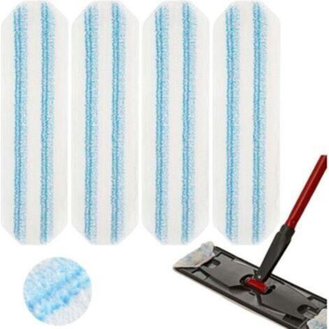 Lot de 4 serpillères de rechange pour Vileda O-Cedar H2pro - Microfibre - Élimination de la saleté tenace - Lavables et réutilisables (1/3)